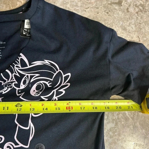 My Little Pony rare vintage NWT Black Tee - Girl Power Design - Picture 11 of 11